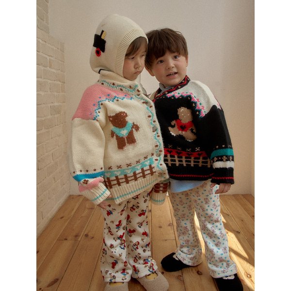 빈티지곰 니트 가디건