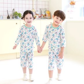 브레드이발소 해피윌크 모달7부 간절기 아기옷 상하세트