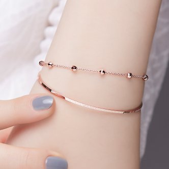 도로시 18k 엘라스틱 컷팅볼 팔찌(17.5cm)