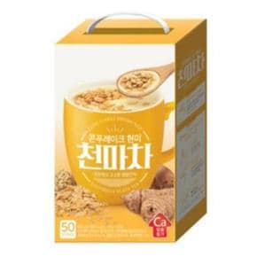 담터 콘푸레이크 현미 천마차 50T x 1개 + 키링2종_