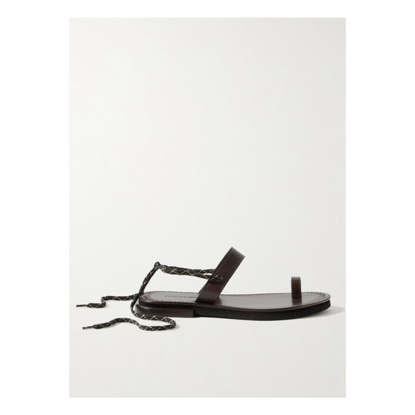 브라운 가죽 샌들 1647597332604072