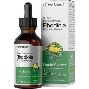 Horbaach Rhodiola Rosea 뿌리 액체 추출물  2액량 온스, 호르바흐 건강식품