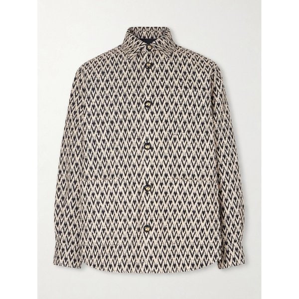 투트 라 V 코튼 블렌드 자카드 재킷 46376663163017235