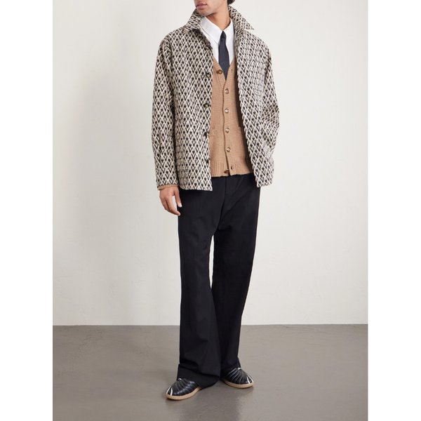 투트 라 V 코튼 블렌드 자카드 재킷 46376663163017235