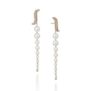 KATE wave pearl long earring