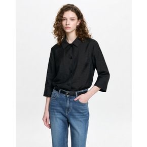 [26SS] [ONLINE EXCLUSIVE] 모달 셔켓 블라우스 블랙 HSSH6BP01BK
