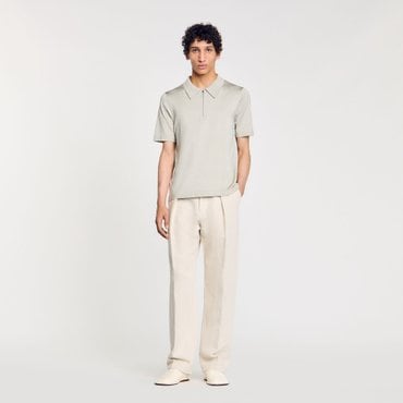 산드로옴므 [SANDRO HOMME] 지퍼 칼라 니트 탑 SH25S3MRPH293