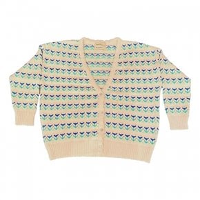 원더앤원더 23SS floral knit cardigan (cream)