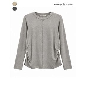 사이드 주름 센터 핀턱 티셔츠 NQ9TS021M0_P438561696