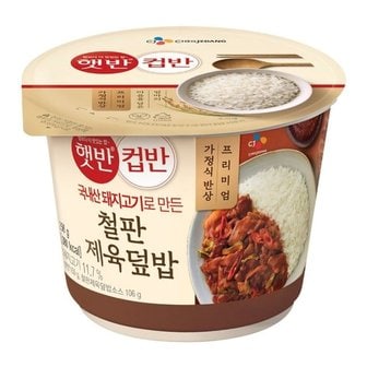  CJ 햇반철판제육덮밥컵반 256g X 10개 (WB7E31E)