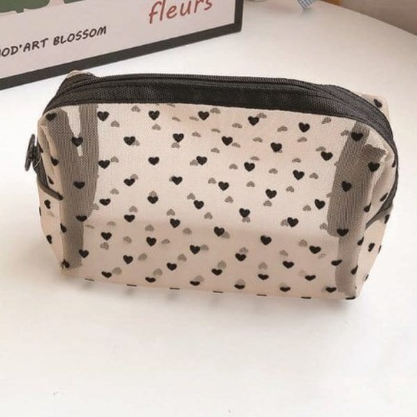 [옷자락] 여자 메쉬 망사 사각형 통수납 물놀이 파우치