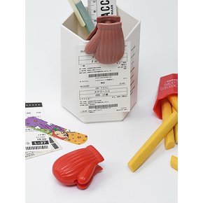 귀여운 디자인 장갑 밀봉 밀폐 클립 집게 클립 2개입