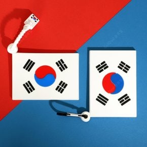 국가대표 태극기 네임택 여행가방 캐리어 골프백 항공커버 부착 네임태그