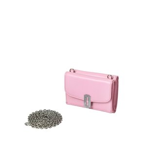 Occam Lune Chain Folded Half Wallet(오캄 룬 체인 3단 반지갑) Bebe Pink_ VQB3-1WM804-1PI/BU