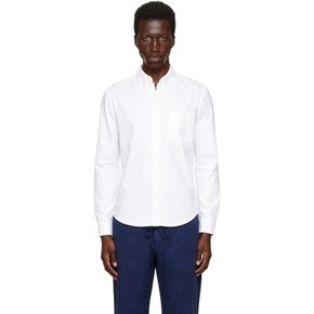 메르츠 비 슈바넨 화이트 버튼다운 코튼 옥스포드 셔츠 SHIRT19OX.01.3 01 white