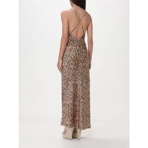 [세인트 바쓰] Womens Dress EYDIS SATIN SAND LEOPARD 11 05583F 3478532