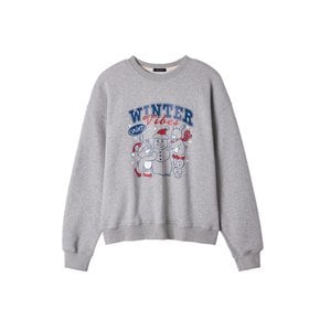 Winter vibe sweatshirt_melange gray