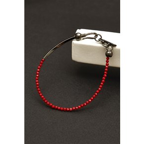 2mm Red Coral Bracelet -  레드산호