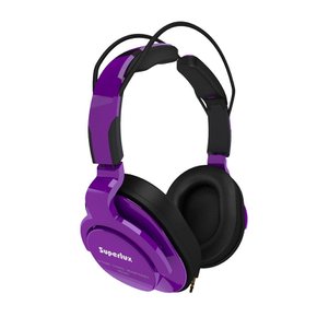 Superlux 밀폐형 스튜디오 모니터 헤드폰 퍼플 HD661 PURPLE
