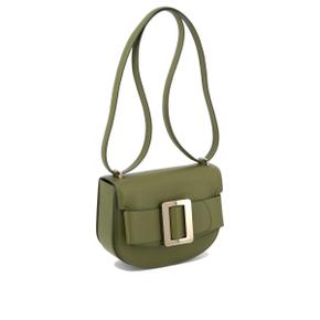 [보위] Cross body bag BUCKLE SADDLE EPSOMMET. GOLDAVOCADO Green