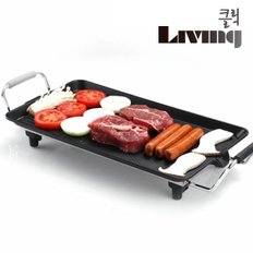 리빙클릭 불소수지코팅 전기 와이드그릴48cm 사각그릴