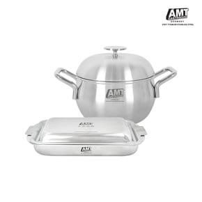 316Ti 스텐 2종 세트(16cm 라이스쿠커 + 사각 컴바인팬)
