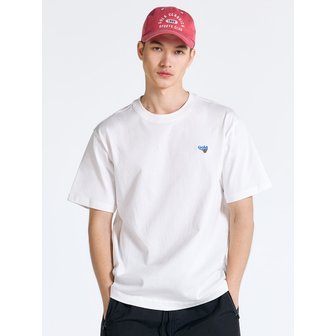 원더플레이스 [골라] 남녀공용 SMALL LOGO ESSENTIAL T-SHIRTS [WHITE]