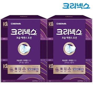 크리넥스 보습에센스로션 3겹각티슈 150매 3입 x2팩