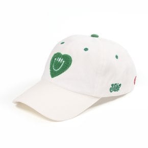 HEART FIELD BALL CAP WHITE_욜프 하트 필드 볼캡 화이트