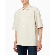 남성 릴렉스핏 시어서커 스트라이프 반팔 셔츠(4RB107G)