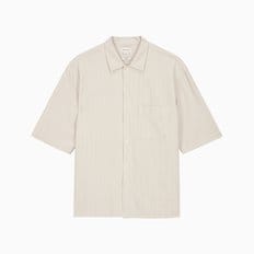 남성 릴렉스핏 시어서커 스트라이프 반팔 셔츠(4RB107G)