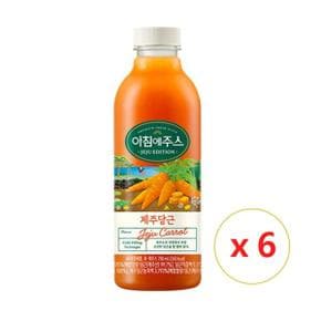 서울우유 아침에주스 제주당근 주스 750ml x 6병