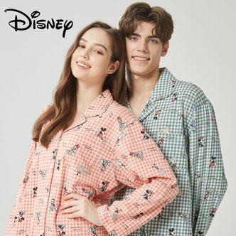 월트디즈니 디즈니 커플 남성 여성 잠옷 면 홈웨어 DK-2940