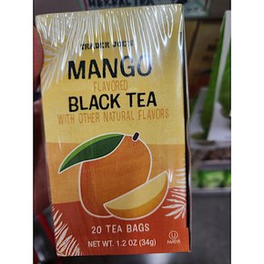트레이더조 망고 블랙티 홍차 Trader Joes Mango Black Tea 20티백 34g 4개