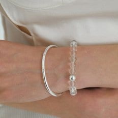 sheer logo ball bracelet