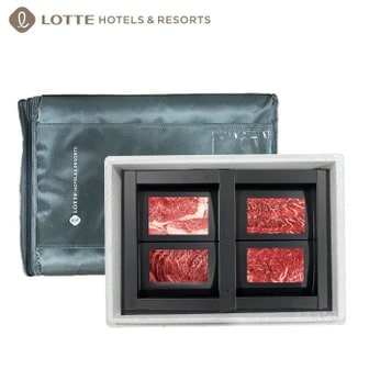 LOTTE HOTELS ][롯데호텔] 1등급 암소한우 구이정육세트 5호 800g (등,불,국,장)