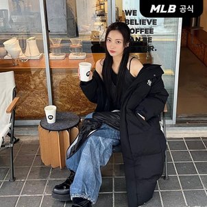 MLB [엠엘비코리아공식] 커브 롱패딩 NY (Black)