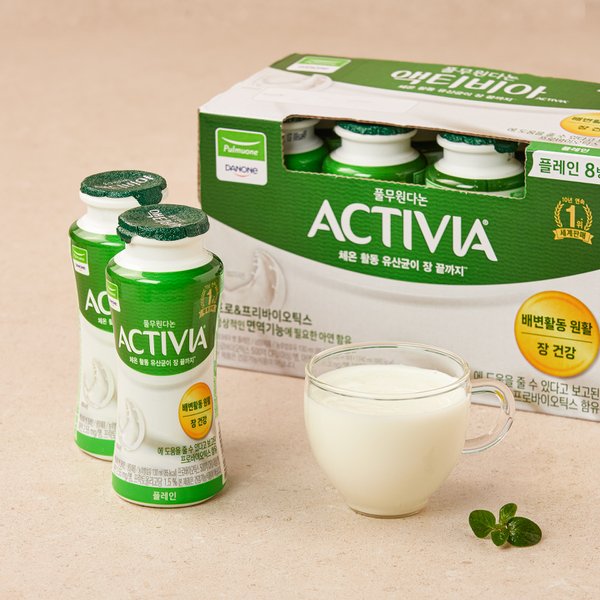 다논 액티비아 드링크 요구르트 플레인 (130ml8입)
