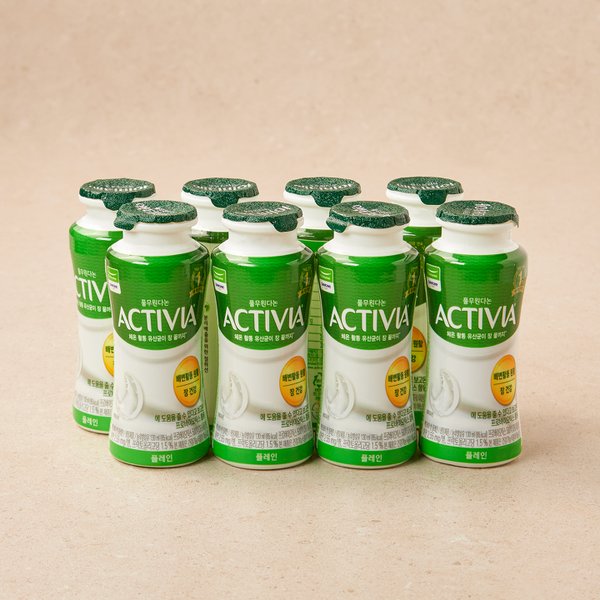 다논 액티비아 드링크 요구르트 플레인 (130ml8입)