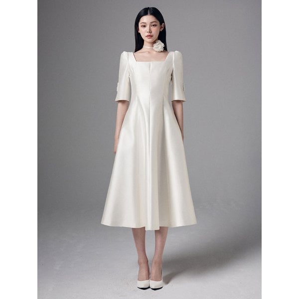 MOONLIT COUTURE DRESS - white