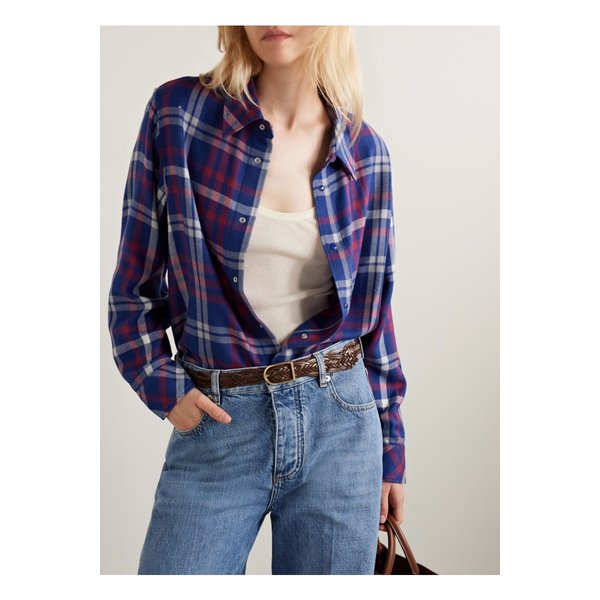 앤더슨스 우븐 가죽 벨트 브라운 46376663162893203