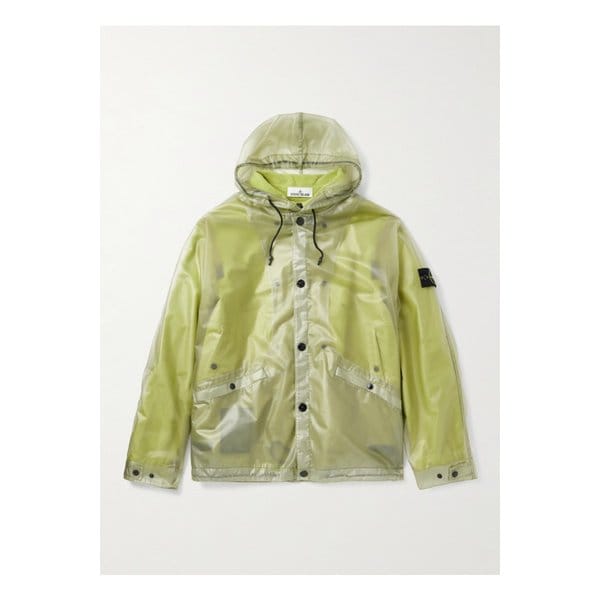 레이어드 가먼트 다이 셸 코튼 몰스킨 후드 재킷 옐로 46376663162906626