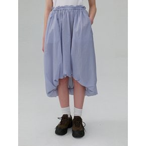 Asymmetric Balloon Skirt_SKY BLUE