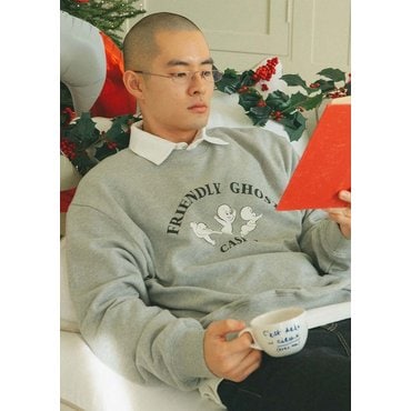 플랙진 CASPER X PLAC 플라잉 캐스퍼 남녀공용 스웨트 셔츠 (PWTF1WSK41U)