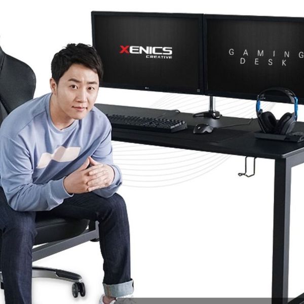 큐밸리 게이밍 컴퓨터 책상 게임 ARENA DESK 1500블랙