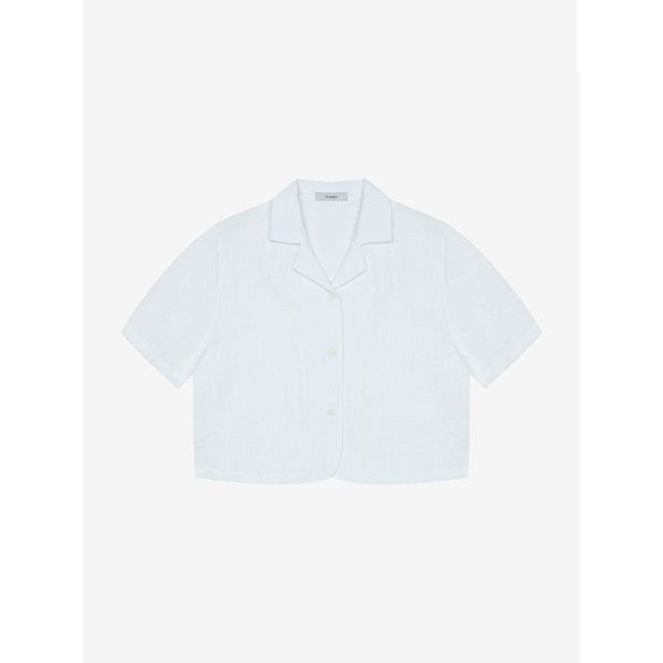 테일러드 카라넥 셔츠형 반팔 자켓 (VKJAF2142)