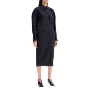 Long sleeve dress DR1024 LF445 DARK NAVY