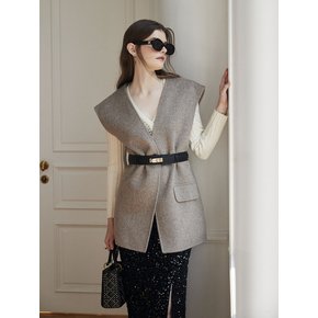 OZ_Woolen horse clip double sided Coat_GREY