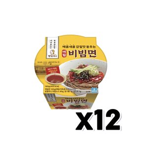 원할머니 메밀 비빔면컵 즉석간편조리 185g x 12개