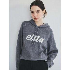 Logo Basic Hood Knit_CTK214(2Color)